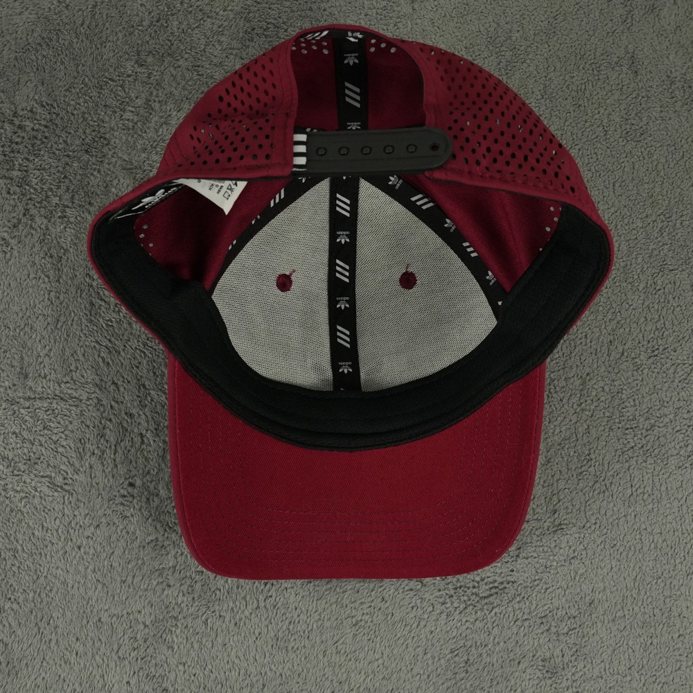 Adidas Originals Hat Mens OSFM Maroon Tech Mesh‎ Perforated Snapback Trefoil - Picture 5 of 10